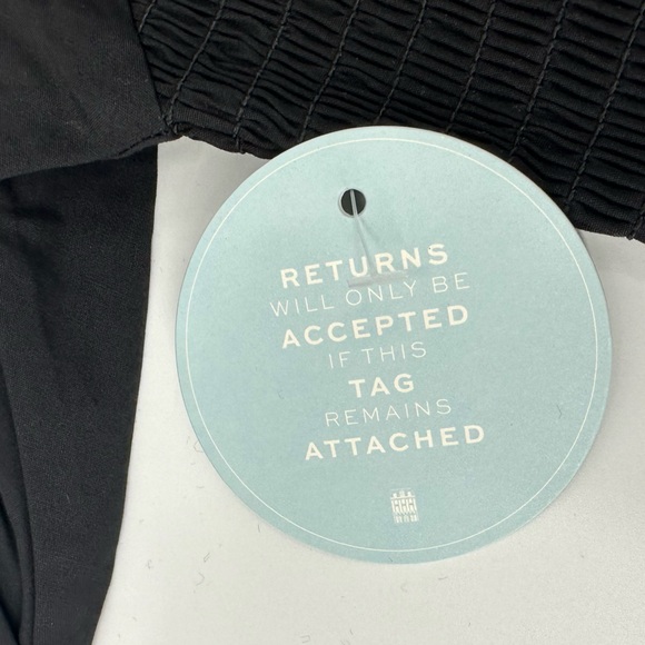 Hill House The Aiko Nap Top Black Smocked XXL New with Tags - Picture 7 of 14